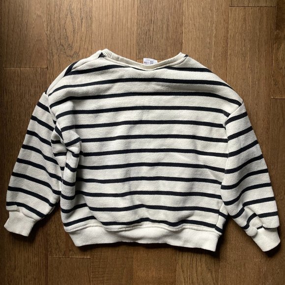 Zara Toddler Text Striped Sweatshirt - Picture 3 of 5